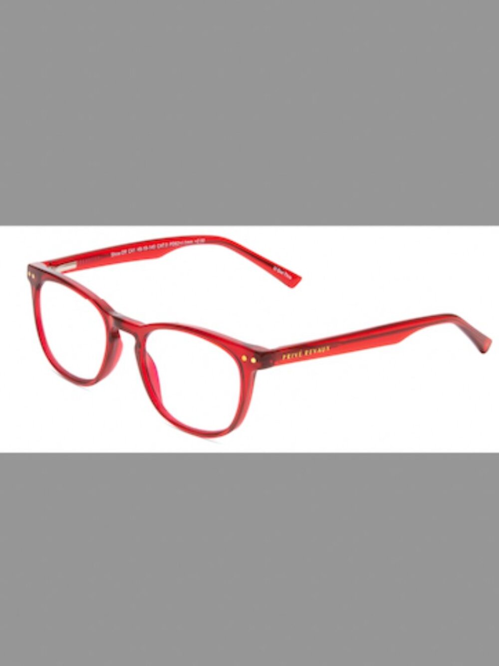 Prive Revaux Show Off Single Womens Designer Reading Glasses in Red Crystal 48mm
